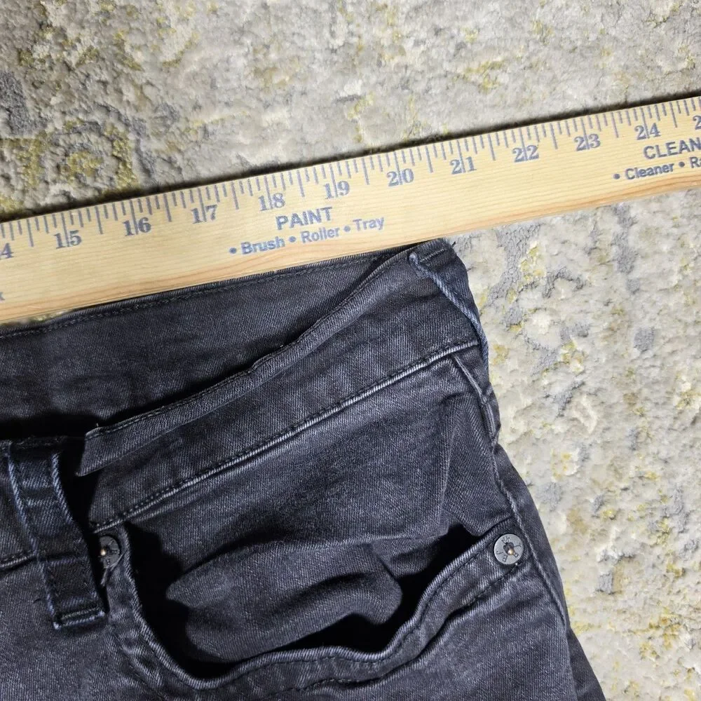 True Religion Jeans Mens 42x29 Black Ricky  Relaxed Straight Denim